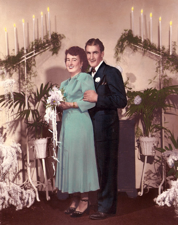 Wedding Photo of George Walker McAlister and Barbara Mae Keith